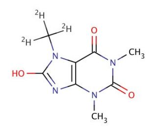 1,3,7-Trimethyluric Acid-d3 (CAS 188297-95-2) - chemical structure image