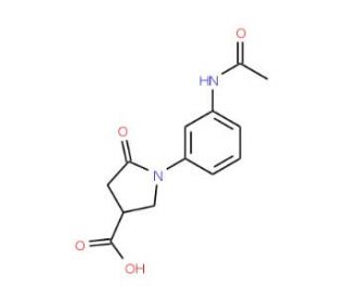 1-[3-(Acetylamino)phenyl]-5-oxopyrrolidine-3-carboxylic acid - chemical structure image