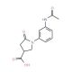 1-[3-(Acetylamino)phenyl]-5-oxopyrrolidine-3-carboxylic acid - chemical structure image