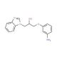 1-(3-Amino-phenoxy)-3-benzoimidazol-1-yl-propan-2-ol - chemical structure image