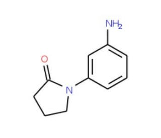 1-(3-aminophenyl)pyrrolidin-2-one (CAS 31992-43-5) - chemical structure image
