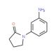 1-(3-aminophenyl)pyrrolidin-2-one (CAS 31992-43-5) - chemical structure image
