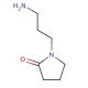 1-(3-Aminopropyl)-2-pyrrolidinone (CAS 7663-77-6) - chemical structure image
