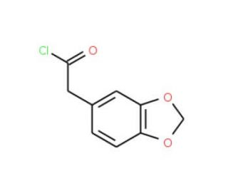 1,3-Benzodioxol-5-ylacetyl chloride (CAS 6845-81-4) - chemical structure image