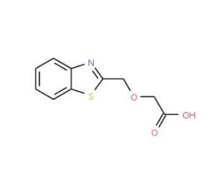 (1,3-benzothiazol-2-ylmethoxy)acetic acid (CAS 99513-52-7) - chemical structure image