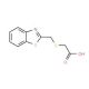 [(1,3-benzothiazol-2-ylmethyl)thio]acetic acid (CAS 99184-85-7) - chemical structure image