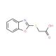 (1,3-benzoxazol-2-ylthio)acetic acid (CAS 58089-32-0) - chemical structure image