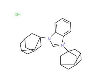 1,3-Bis(1-adamanthyl)benzimidazolium chloride - chemical structure image