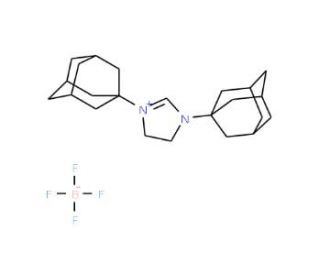1,3-Bis(1-adamantyl)imidazolinium tetrafluoroborate (CAS 1176202-63-3) - chemical structure image