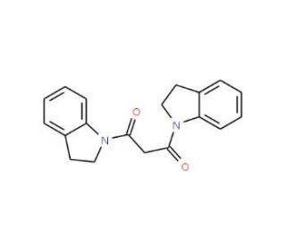 1,3-Bis-(2,3-dihydro-indol-1-yl)-propane-1,3-dione (CAS 128099-74-1) - chemical structure image