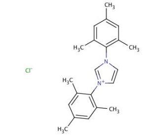 1,3-Bis(2,4,6-trimethylphenyl)imidazolium chloride (CAS 141556-45-8) - chemical structure image