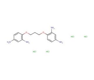 1,3-Bis(2,4-diaminophenoxy)propane tetrahydrochloride (CAS 74918-21-1) - chemical structure image