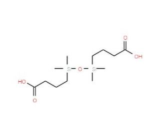 1,3-Bis(3-carboxypropyl)tetramethyldisiloxane (CAS 3353-68-2) - chemical structure image