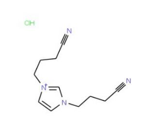 1,3-Bis(3-cyanopropyl)imidazolium chloride (CAS 813458-73-0) - chemical structure image
