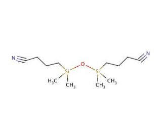 1,3-Bis(3-cyanopropyl)tetramethyldisiloxane (CAS 18027-80-0) - chemical structure image