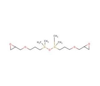 1,3-Bis(3-glycidyloxypropyl)tetramethyldisiloxane (CAS 126-80-7) - chemical structure image