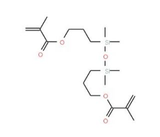 1,3-Bis(3-methacryloxypropyl)tetramethyldisiloxane (CAS 18547-93-8) - chemical structure image