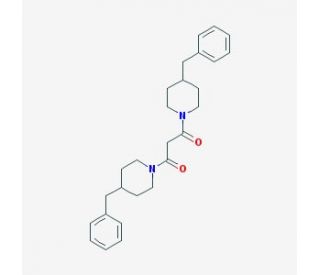 1,3-Bis-(4-benzyl-piperidin-1-yl)-propane-1,3-dione - chemical structure image