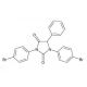 1,3-bis(4-Bromophenyl)-5-phenyl-2,4-imidazolidinedione (CAS 878533-35-8) - chemical structure image