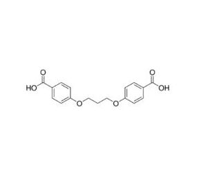 1,3-Bis(4-carboxyphenoxy)propane (CAS 3753-81-9) - chemical structure image