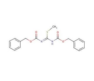 1,3-Bis(benzyloxycarbonyl)-2-methyl-2-thiopseudourea (CAS 25508-20-7) - chemical structure image