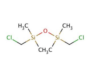 1,3-Bis(chloromethyl)-1,1,3,3-tetramethyldisiloxane (CAS 2362-10-9) - chemical structure image