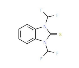1,3-Bis(difluoromethyl)benzimadazole-2-thione - chemical structure image