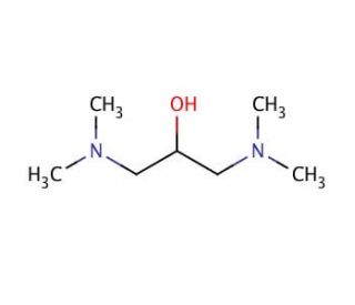 1,3-Bis(dimethylamino)-2-propanol (CAS 5966-51-8) - chemical structure image