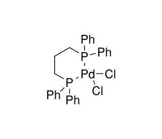 (1,3-Bis(diphenylphosphino)propane)palladium(II) chloride (CAS 59831-02-6) - chemical structure image