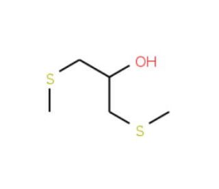 1,3-Bis(methylthio)-2-propanol (CAS 31805-83-1) - chemical structure image