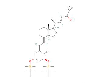 1,3-Bis-O-(tert-butyldimethylsilyl)calcipotriene (CAS 112875-61-3) - chemical structure image