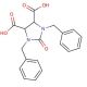 1,3-Bisbenzyl-2-oxoimidazolidine-4,5-dicarboxylic acid (CAS 59564-78-2) - chemical structure image