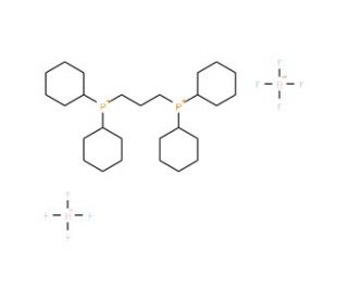1,3-Bis(dicyclohexylphosphino)propane bis(tetrafluoroborate) (CAS 1002345-50-7) - chemical structure image