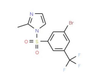 1-(3-Bromo-5-trifluoromethylphenylsulfonyl)-2-methylimidazole (CAS 951884-57-4) - chemical structure image