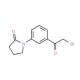 1-[3-(bromoacetyl)phenyl]pyrrolidin-2-one - chemical structure image