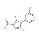 1-(3-bromophenyl)-2,5-dimethyl-1H-pyrrole-3-carboxylic acid - chemical structure image