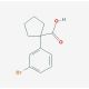 1-(3-bromophenyl)cyclopentanecarboxylic acid (CAS 143328-23-8) - chemical structure image