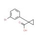 1-(3-bromophenyl)cyclopropanecarboxylic acid (CAS 124276-95-5) - chemical structure image