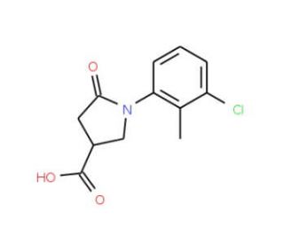 1-(3-chloro-2-methylphenyl)-5-oxopyrrolidine-3-carboxylic acid - chemical structure image
