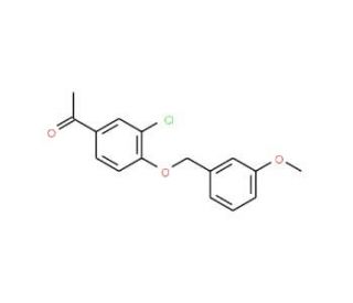 1-{3-Chloro-4-[(3-methoxybenzyl)oxy]phenyl}-1-ethanone - chemical structure image
