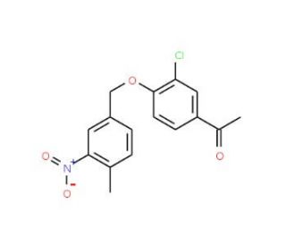 1-{3-Chloro-4-[(4-methyl-3-nitrobenzyl)oxy]-phenyl}-1-ethanone - chemical structure image