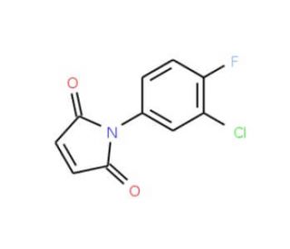 1-(3-Chloro-4-fluoro-phenyl)-pyrrole-2,5-dione (CAS 134220-37-4) - chemical structure image