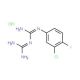 1-(3-Chloro-4-fluorophenyl)biguanide hydrochloride - chemical structure image