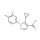 1-(3-chloro-4-methylphenyl)-5-cyclopropyl-1H-pyrazole-4-carboxylic acid - chemical structure image