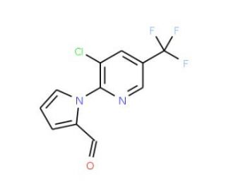 1-[3-Chloro-5-(trifluoromethyl)-2-pyridinyl]-1H-pyrrole-2-carbaldehyde - chemical structure image