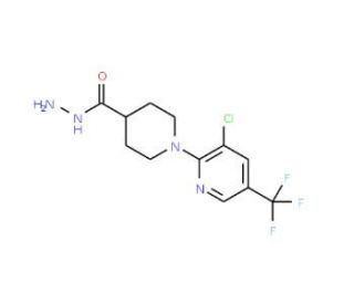 1-[3-Chloro-5-(trifluoromethyl)-2-pyridinyl]-4-piperidinecarbohydrazide - chemical structure image