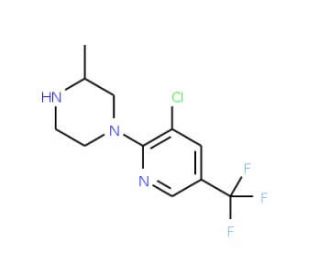 1-[3-Chloro-5-(trifluoromethyl)pyridin-2-yl]-3-methylpiperazine - chemical structure image