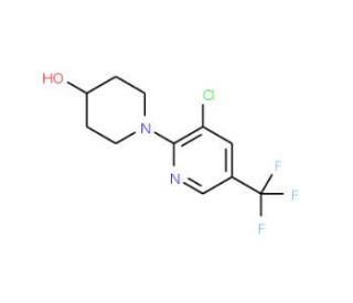 1-[3-Chloro-5-(trifluoromethyl)pyridin-2-yl]-3-piperidine-4-ol - chemical structure image