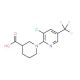1-[3-Chloro-5-(trifluoromethyl)pyridin-2-yl]-3-piperidinecarboxylic acid - chemical structure image