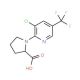 1-[3-Chloro-5-(trifluoromethyl)pyridin-2-yl]-pyrrolidine-2-carboxylic acid - chemical structure image